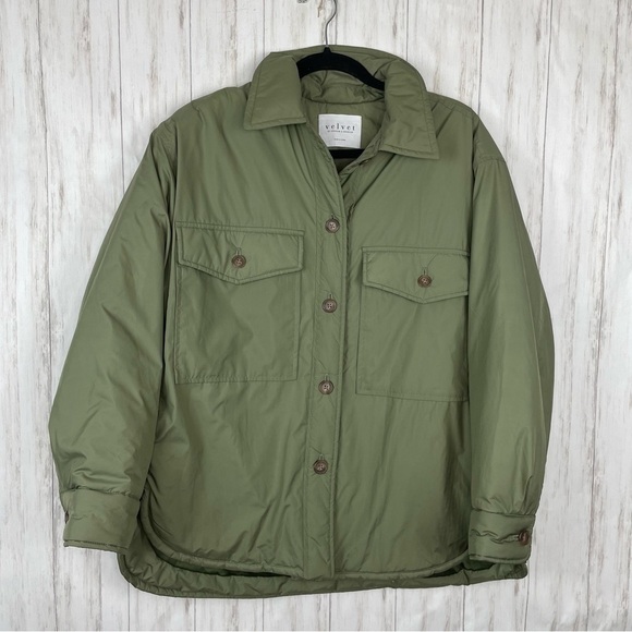 Anthropologie Velvet by Graham & Spencer Utility Puffer Jacket XS - Picture 7 of 8